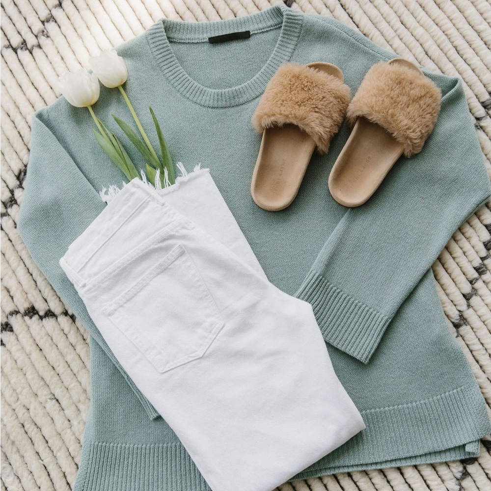 Jenny Kayne shearling slides 38